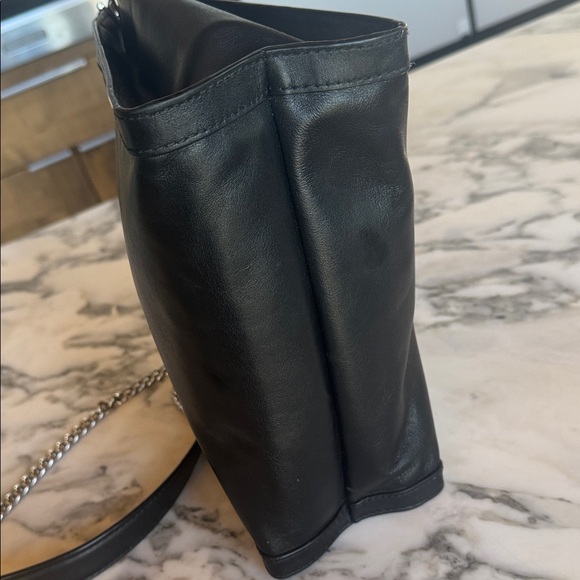 Michael Kors Whitney Small Leather Shoulder Bag with Convertible Silver Chain - Picture 6 of 16